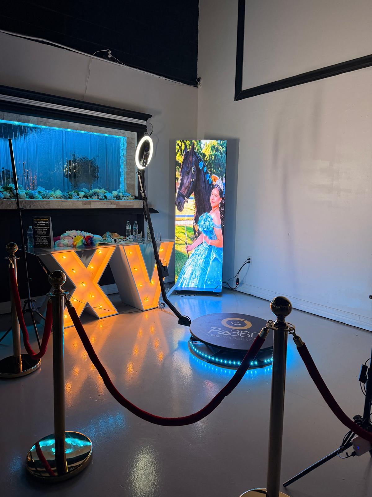 Guest using the Pic360 platform at a celebration